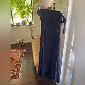 TYSA Navy Wrap Skirt